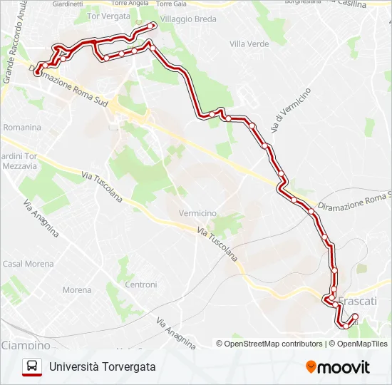 SCHIAFFINI Bus Line Map