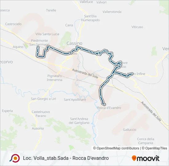 COTRAL Bus Line Map
