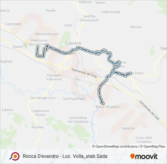 COTRAL Bus Line Map