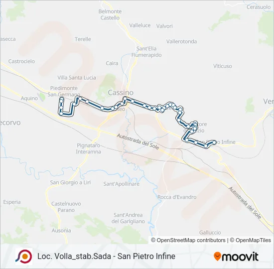COTRAL Bus Line Map