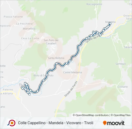 COTRAL Bus Line Map