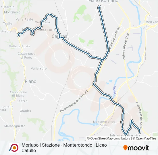 COTRAL Bus Line Map