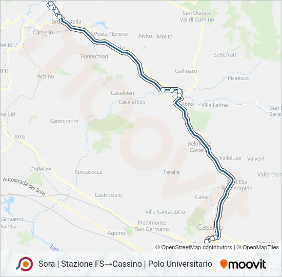 COTRAL Bus Line Map