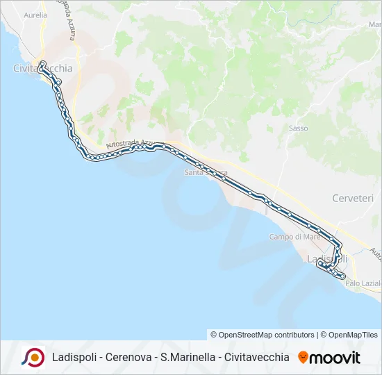 COTRAL Bus Line Map