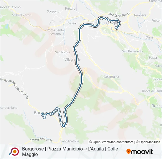 COTRAL Bus Line Map
