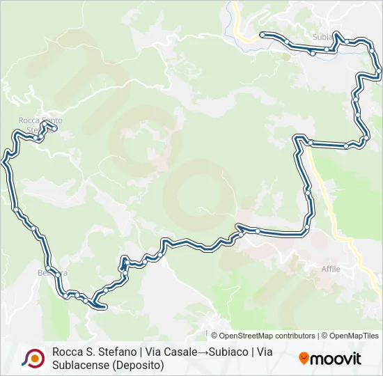COTRAL Bus Line Map
