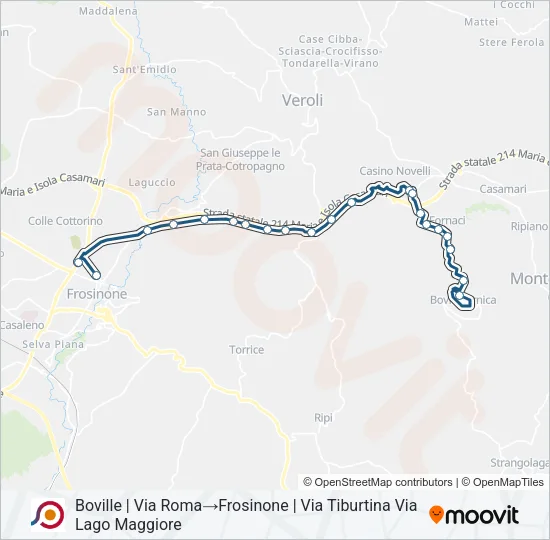 COTRAL Bus Line Map