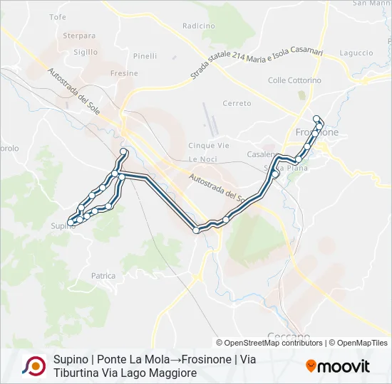 COTRAL Bus Line Map