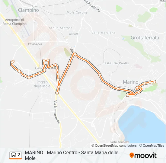 2 Bus Line Map