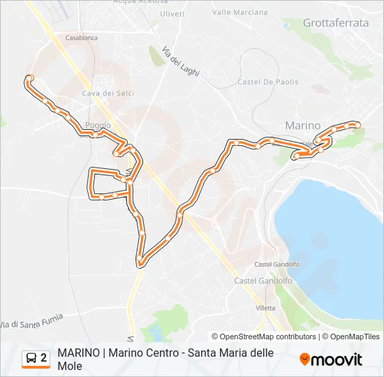 2 Bus Line Map
