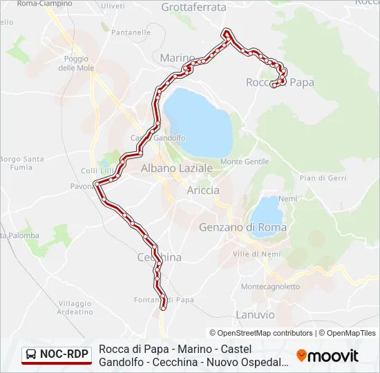 NOC-RDP Bus Line Map