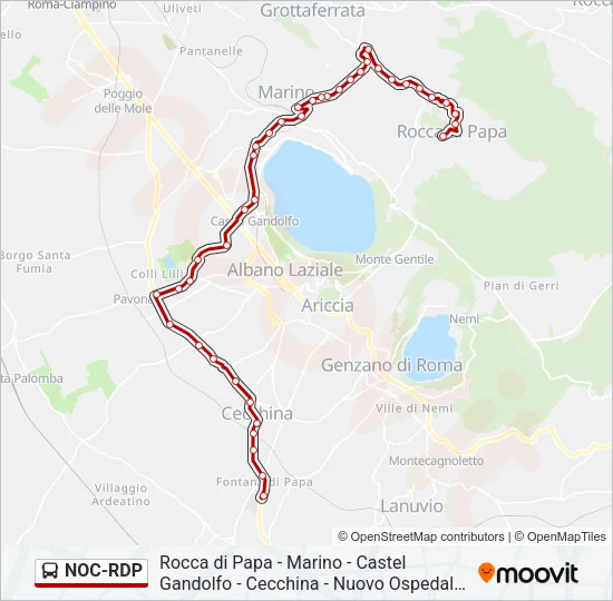 NOC-RDP Bus Line Map