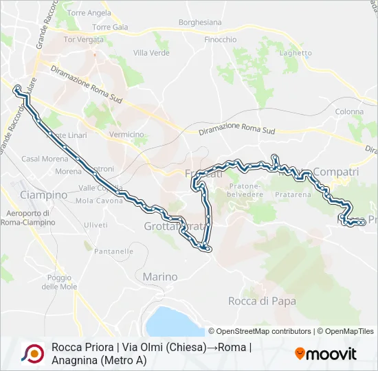 COTRAL Bus Line Map