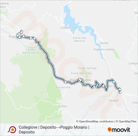 COTRAL Bus Line Map