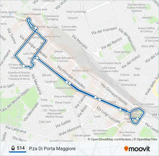 514 Light Rail Line Map
