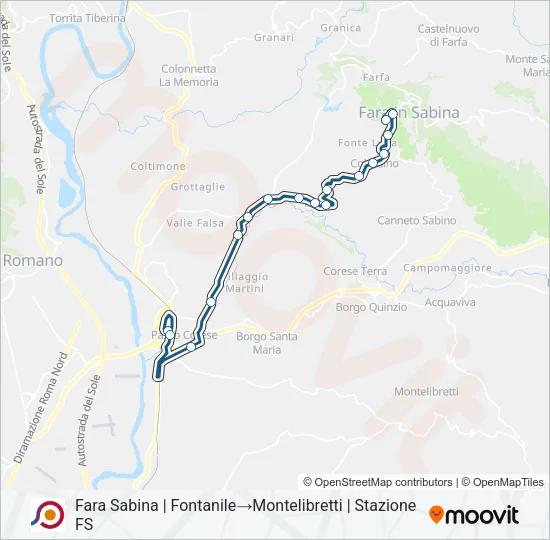 COTRAL Bus Line Map