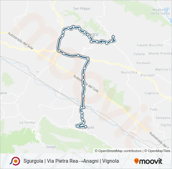 COTRAL Bus Line Map