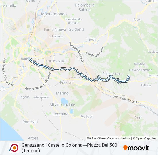 COTRAL bus Line Map