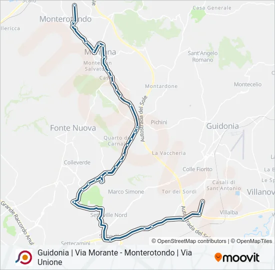 COTRAL Bus Line Map
