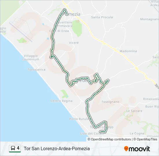 4 Bus Line Map