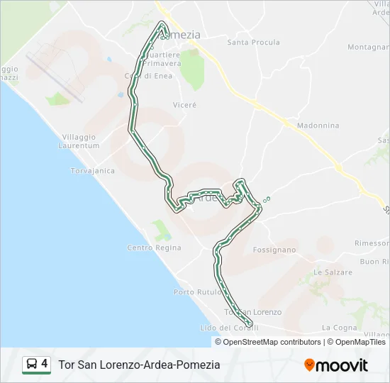 4 Bus Line Map
