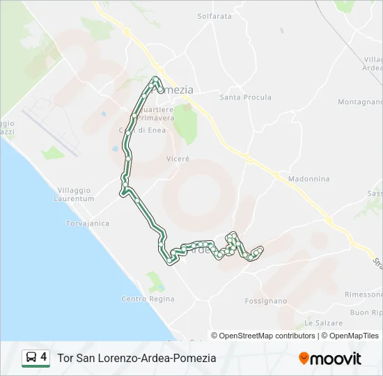 4 Bus Line Map