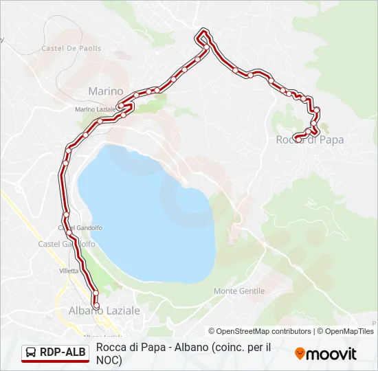 RDP-ALB Bus Line Map