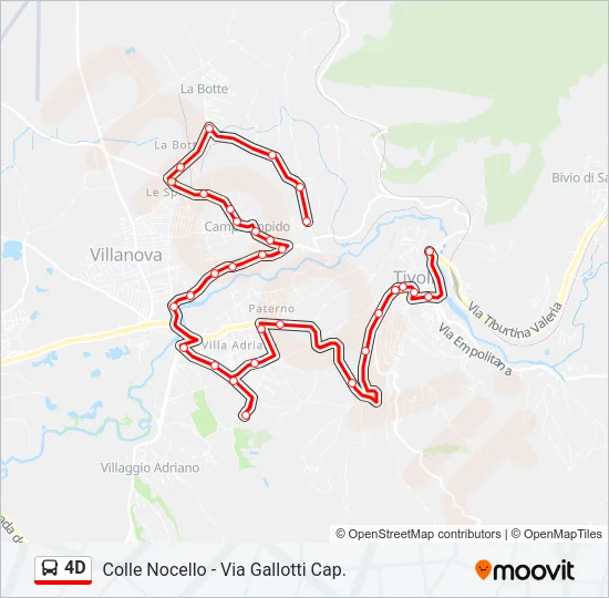 4D Bus Line Map