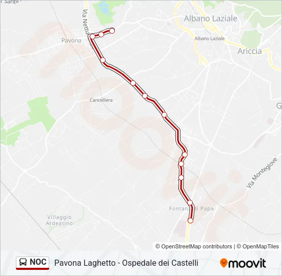 NOC Bus Line Map