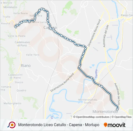COTRAL Bus Line Map