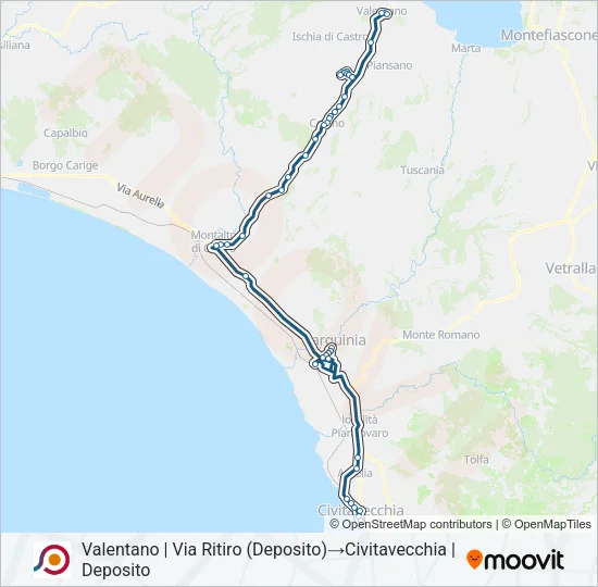 COTRAL Bus Line Map