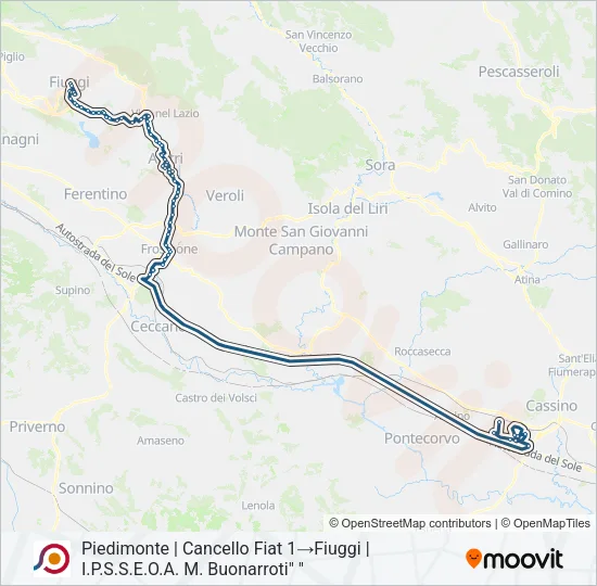 COTRAL Bus Line Map