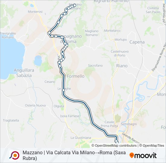 COTRAL bus Line Map