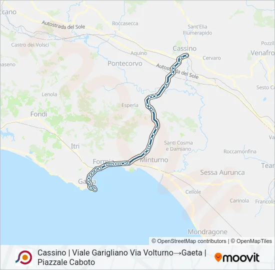 COTRAL Bus Line Map