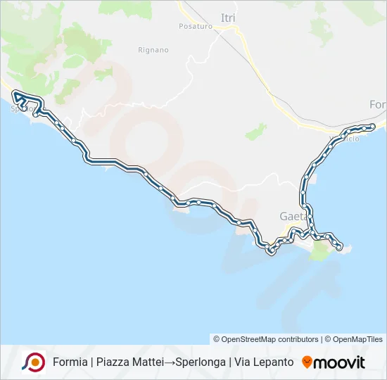 COTRAL Bus Line Map