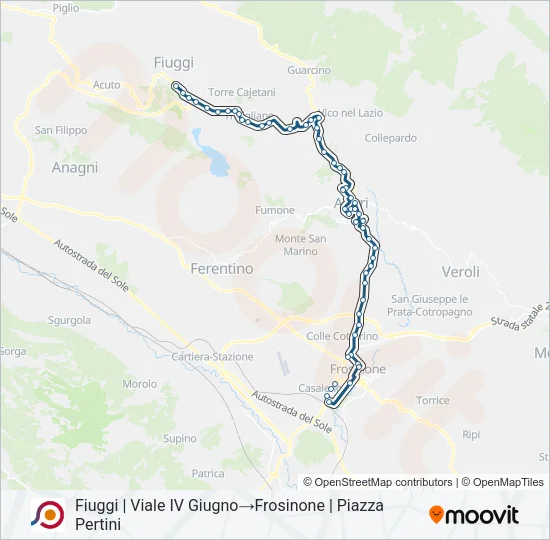 COTRAL Bus Line Map