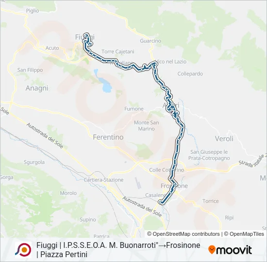 COTRAL Bus Line Map