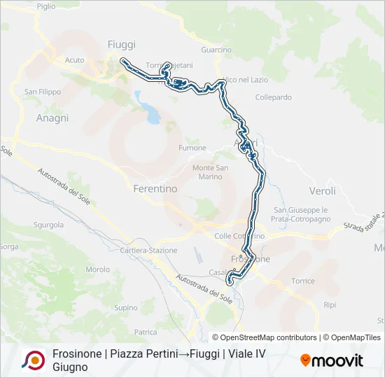 COTRAL Bus Line Map