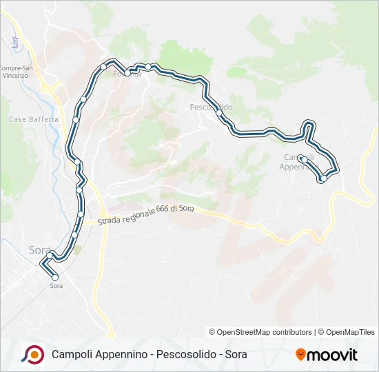 COTRAL Bus Line Map