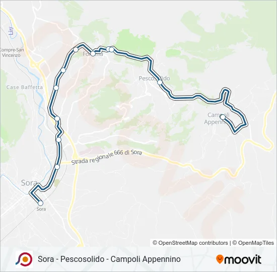 COTRAL Bus Line Map