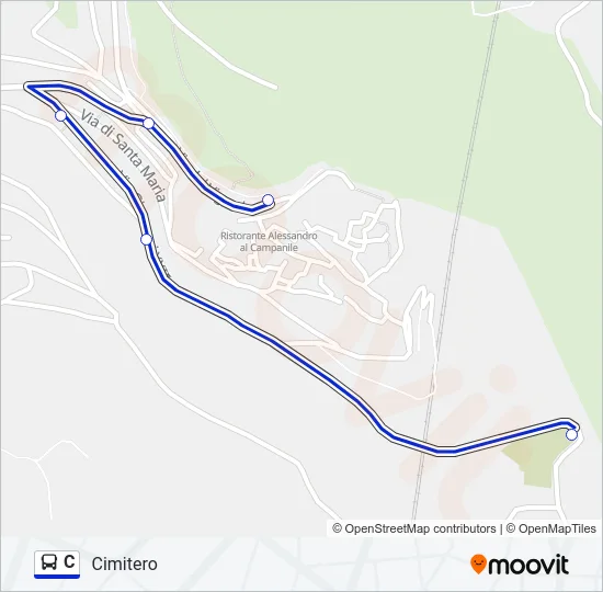 C Bus Line Map