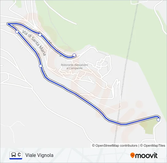 C Bus Line Map
