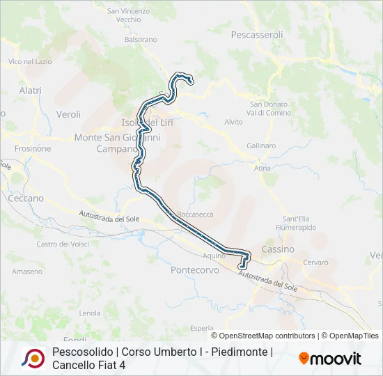 COTRAL Bus Line Map