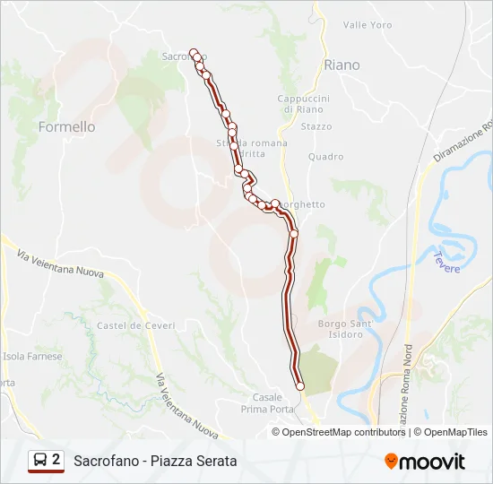 2 Bus Line Map