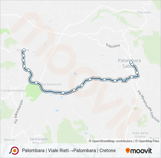 COTRAL Bus Line Map