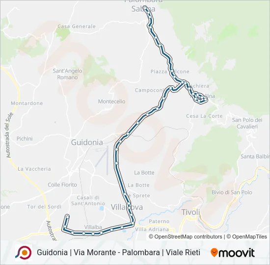 COTRAL Bus Line Map