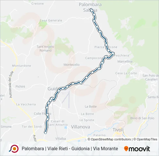 COTRAL Bus Line Map