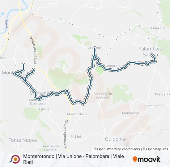COTRAL Bus Line Map