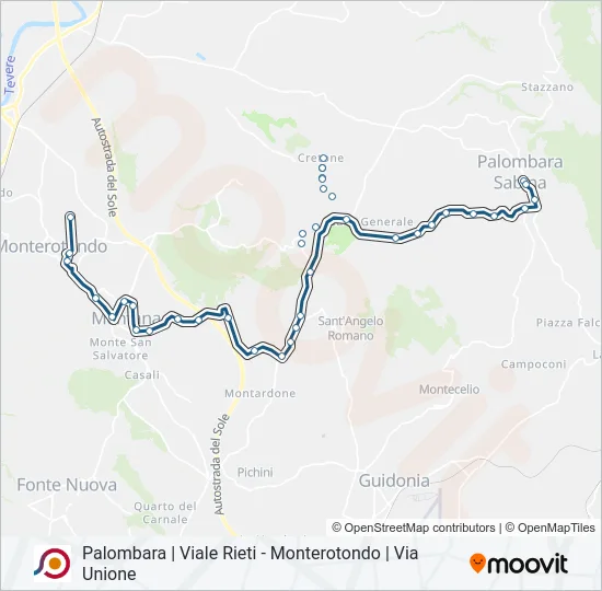 COTRAL Bus Line Map