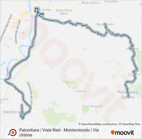 COTRAL Bus Line Map
